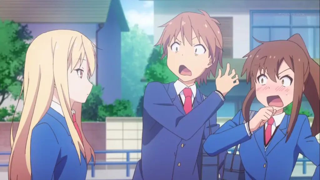 Contoh adegan komedi khas Tesagure! Bukatsumono Adegan komedi dalam anime