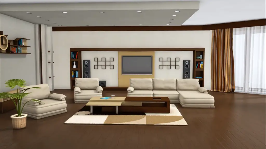 Animasi desain interior 3D