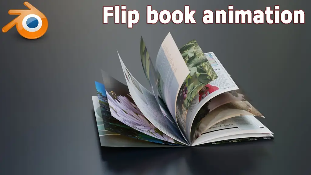 Animasi karakter anime dalam buku flip book