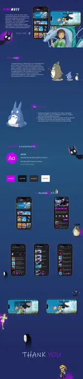 Contoh antarmuka animesave Antarmuka situs web streaming anime