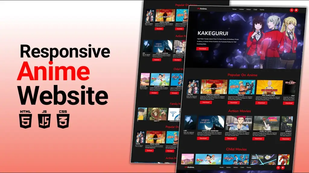 Contoh antarmuka platform streaming anime Antarmuka streaming anime