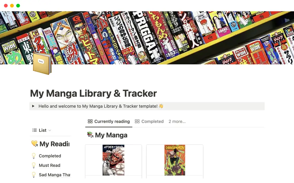 Antarmuka pembaca manga online