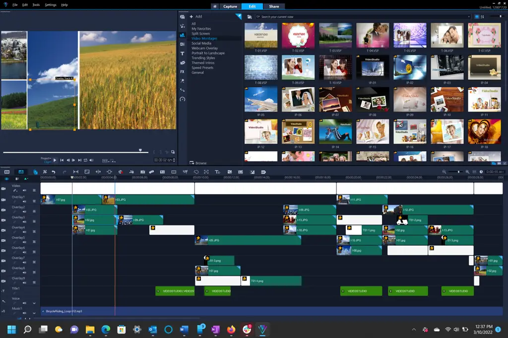 Antarmuka software pengeditan video