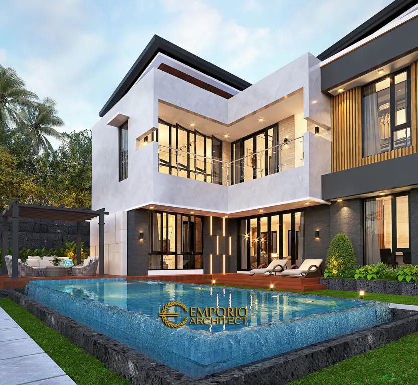 Desain rumah modern di Perumahan Korpri Bandar Lampung