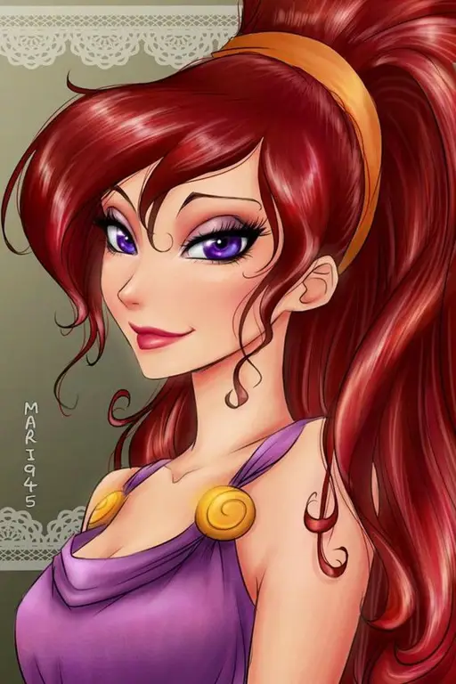 Gambar fan art Putri Disney bergaya anime