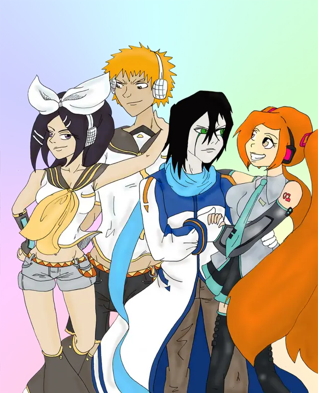 Gambar fanart crossover Bleach