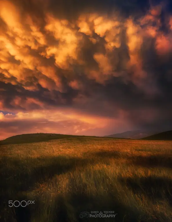 Fotografi langit dramatis