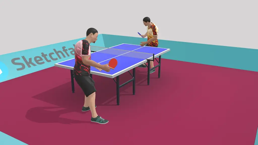 Ilustrasi gaya animasi unik dalam Ping Pong The Animation