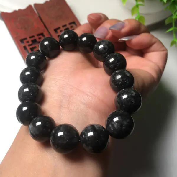 Gelang Batu Black Jade Asli