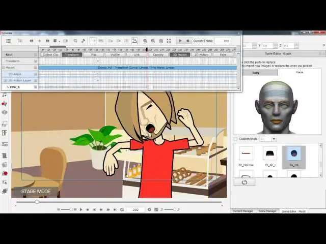 Hasil akhir animasi yang dibuat dengan CrazyTalk Animator