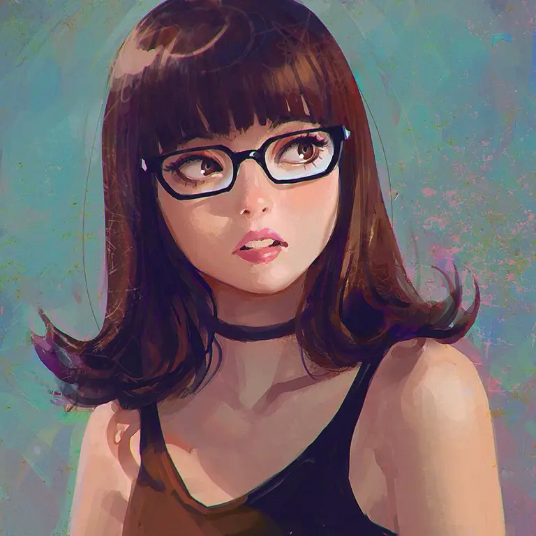 Ilustrasi karakter anime semi realism