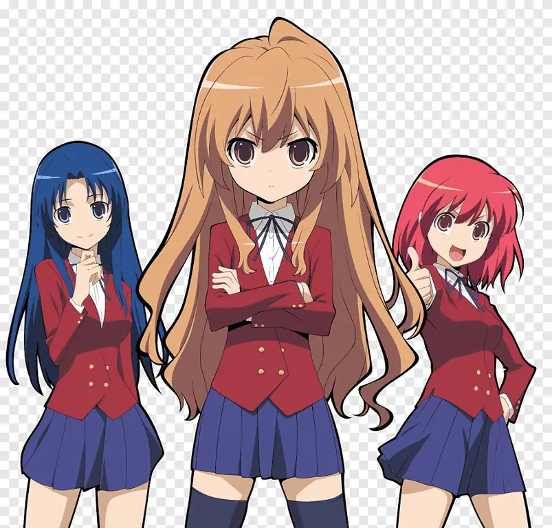 Ilustrasi gadis anime tsundere