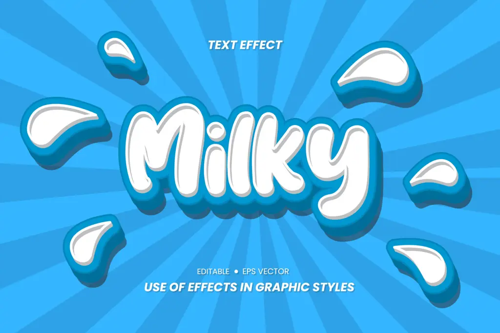 Logo animasi dengan efek milky