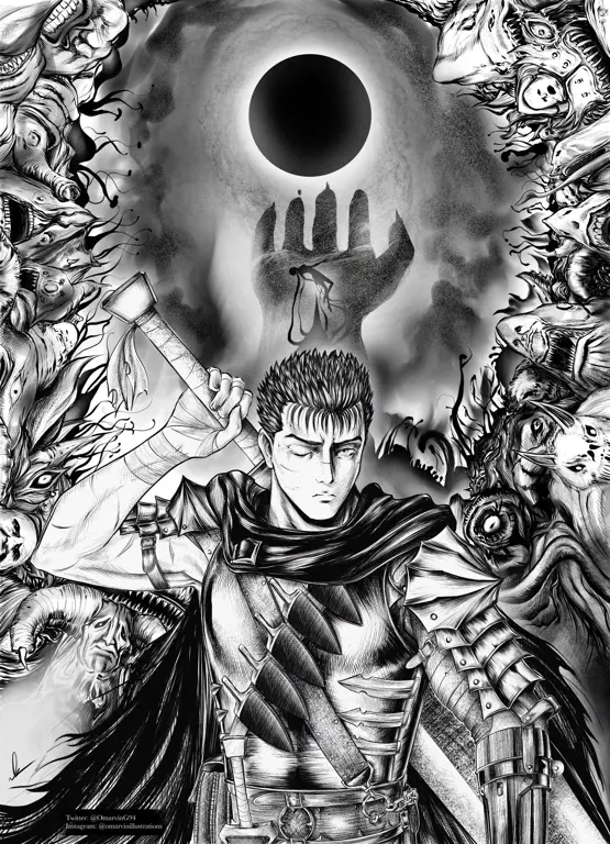 Panel manga Berserk