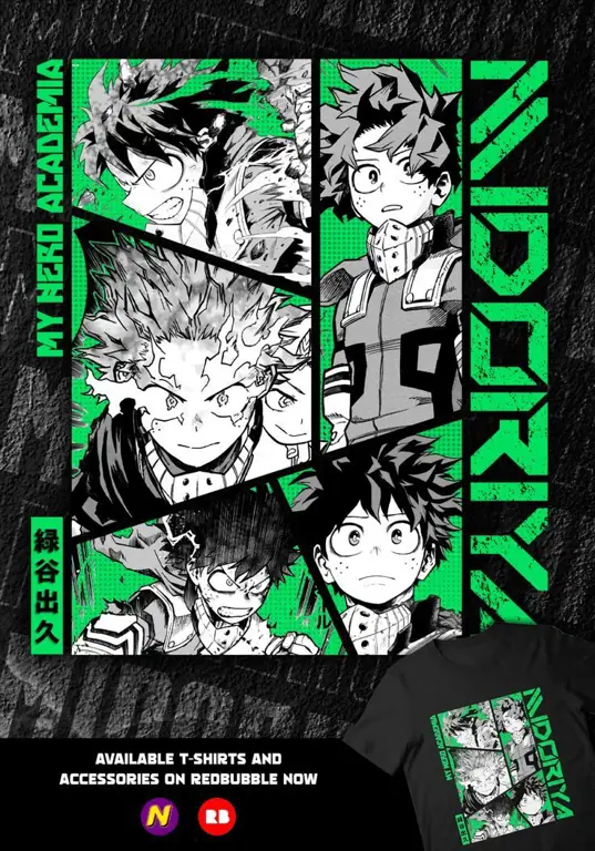 Panel Manga My Hero Academia dengan terjemahan Indonesia