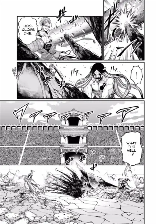 Panel-panel manga Shuumatsu no Valkyrie yang menampilkan adegan pertarungan