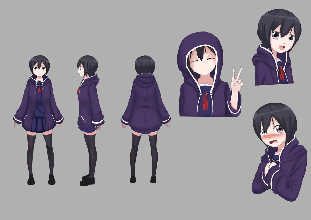 Contoh profil karakter anime bernama Ruri Gambar profil karakter anime