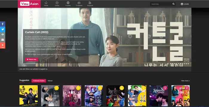 Screenshot situs web subtitle drama Korea