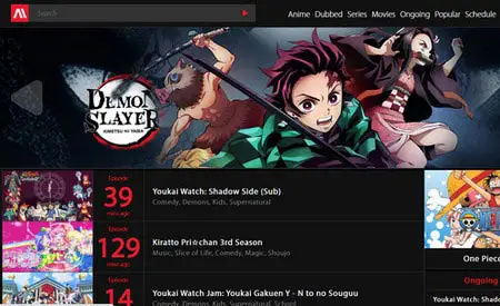 Gambar situs web download anime yang aman