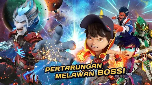 Gambar cuplikan film Boboiboy The Movie dengan subtitle