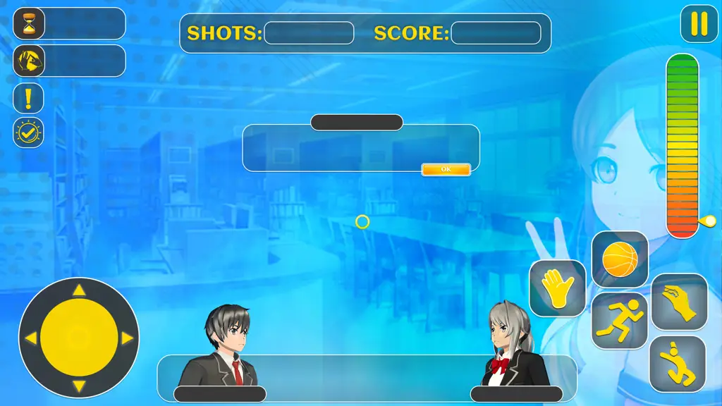 Antarmuka game clicker anime