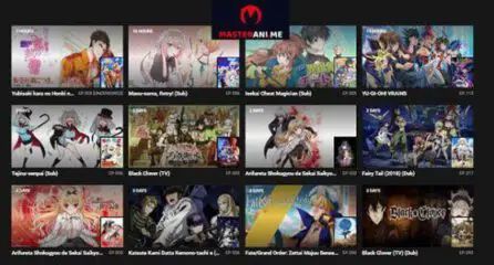 Antarmuka layanan streaming anime