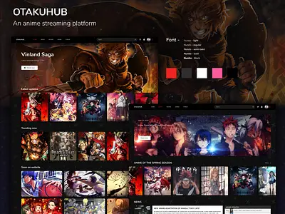 Antarmuka platform streaming anime