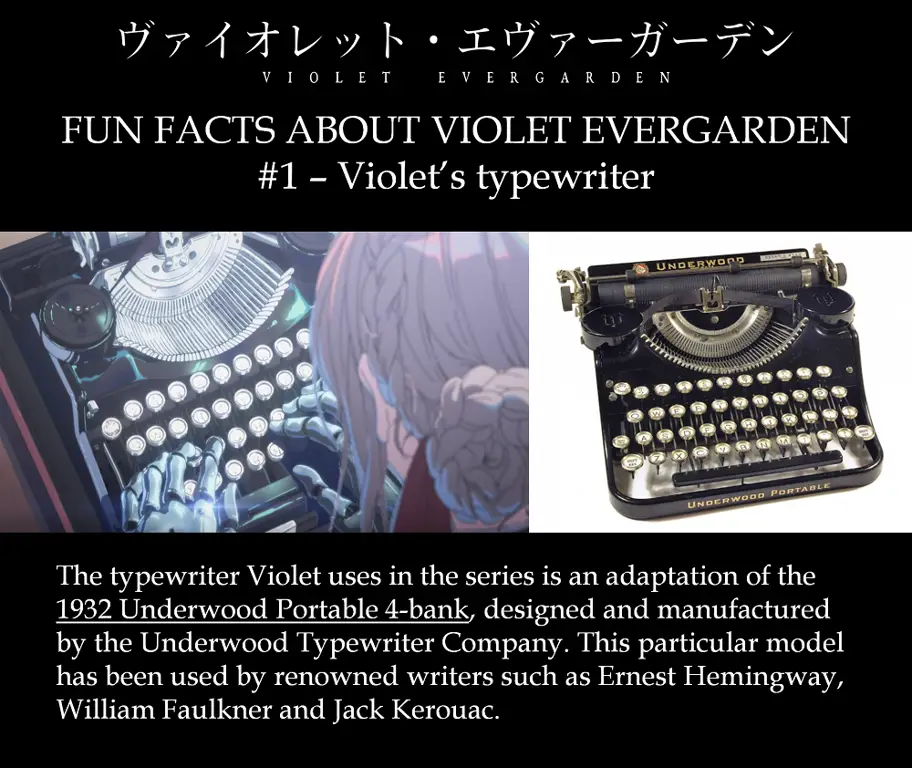 Contoh tulisan tangan Violet Evergarden