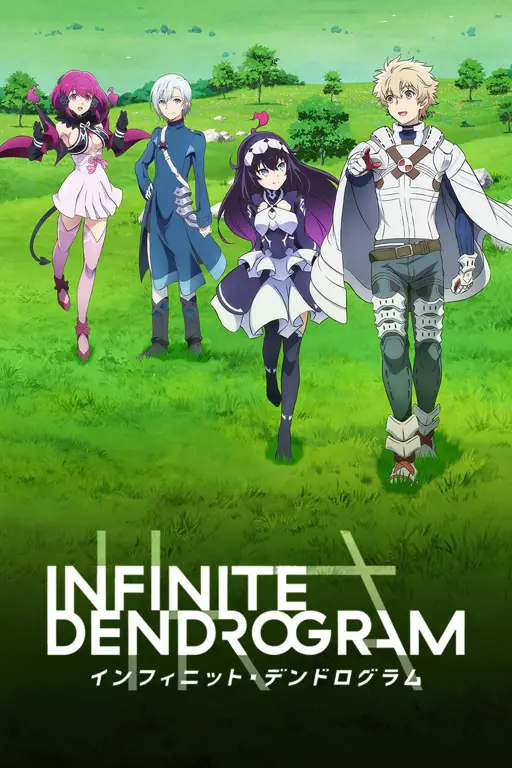 Diagram infinite dendrogram yang kompleks