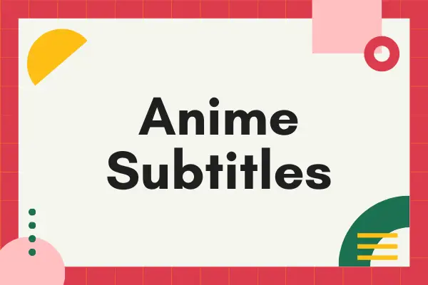 Website download subtitle anime