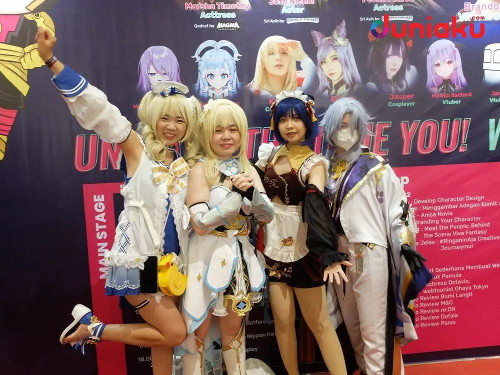 Gambar seorang cosplayer anime dari Indonesia