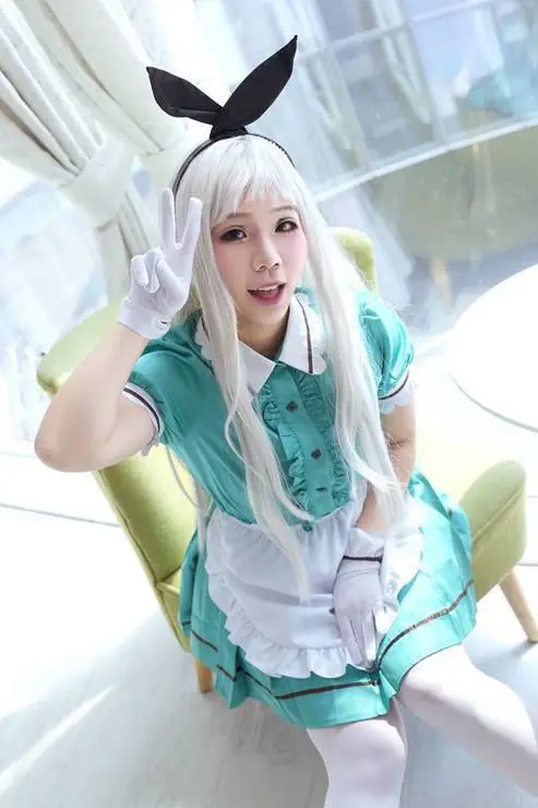 Foto cosplay anime trap perempuan