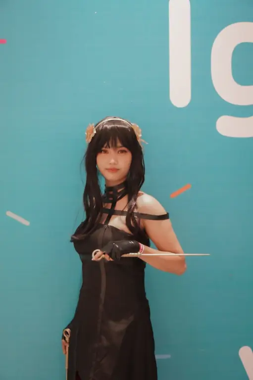 Gambar cosplayer di acara anime