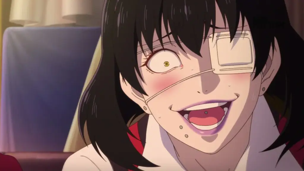 Adegan-adegan menegangkan dari anime Kakegurui.