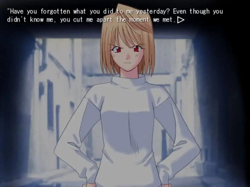 Screenshot dari game Tsukihime