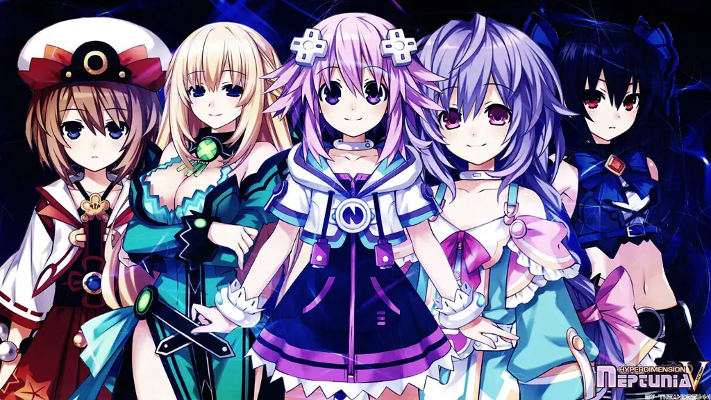 Cuplikan adegan dari anime Hyperdimension Neptunia Gambar cuplikan adegan dari anime Hyperdimension Neptunia