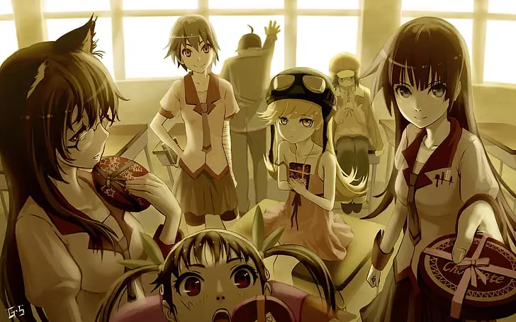 Screenshot dari serial anime Monogatari