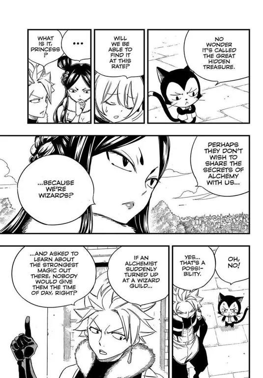 Panel-panel penting dari Fairy Tail 100 Year Quest chapter 142