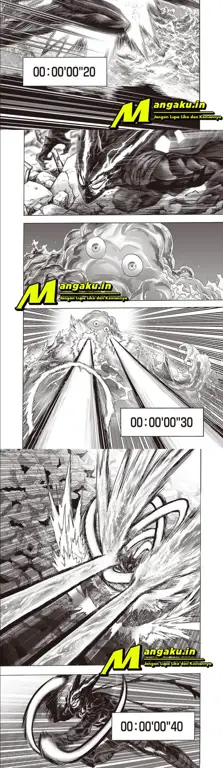 Panel-panel penting dari One Punch Man chapter 204