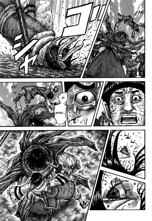 Cuplikan Adegan Penting Baca Kingdom 621 Gambar yang menampilkan cuplikan adegan penting dari Baca Kingdom 621