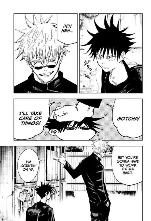 Panel-panel penting dari Jujutsu Kaisen chapter 145