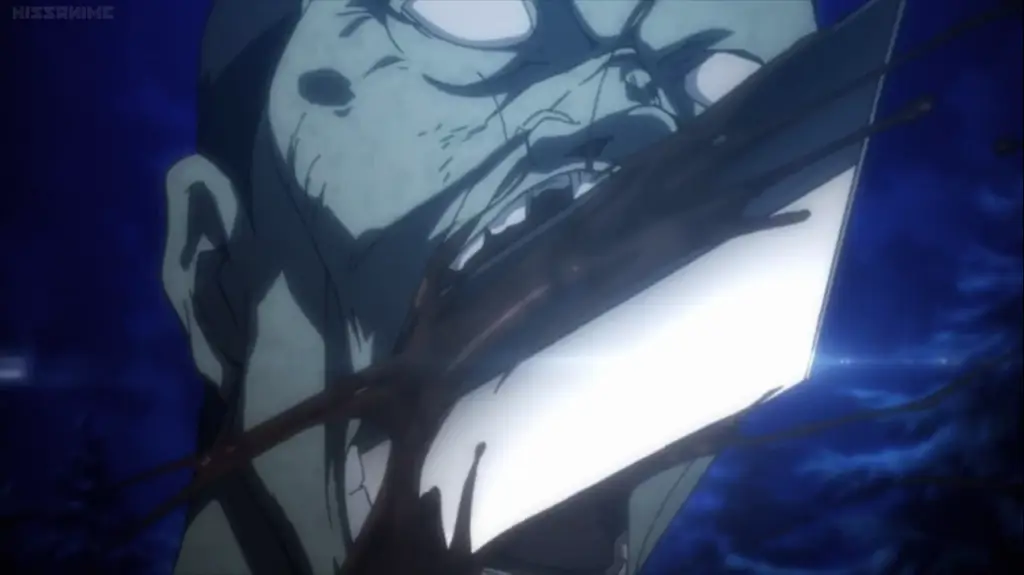 Cuplikan adegan pertarungan yang epik dan penuh aksi Adegan aksi menegangkan dalam anime Hitori no Shita