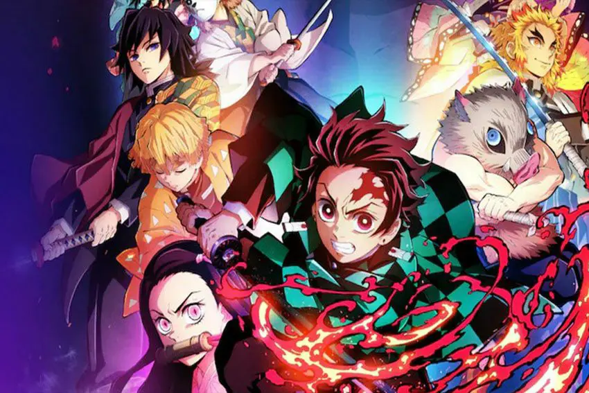 Adegan pertarungan di Kimetsu no Yaiba season 3