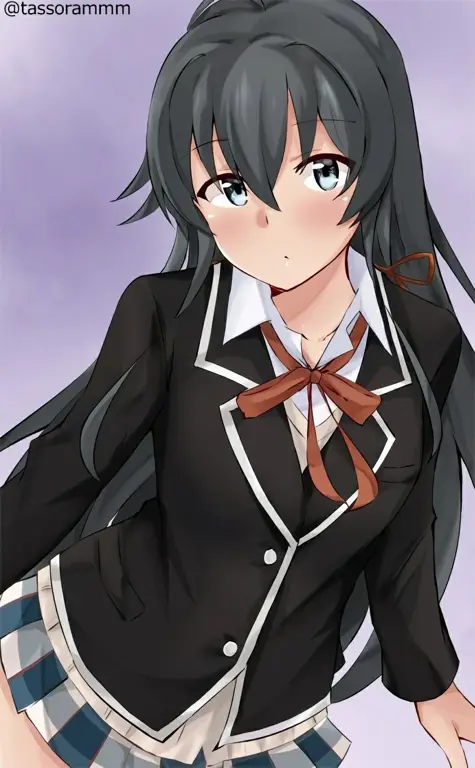 Gambar cuplikan dari anime Oregairu.