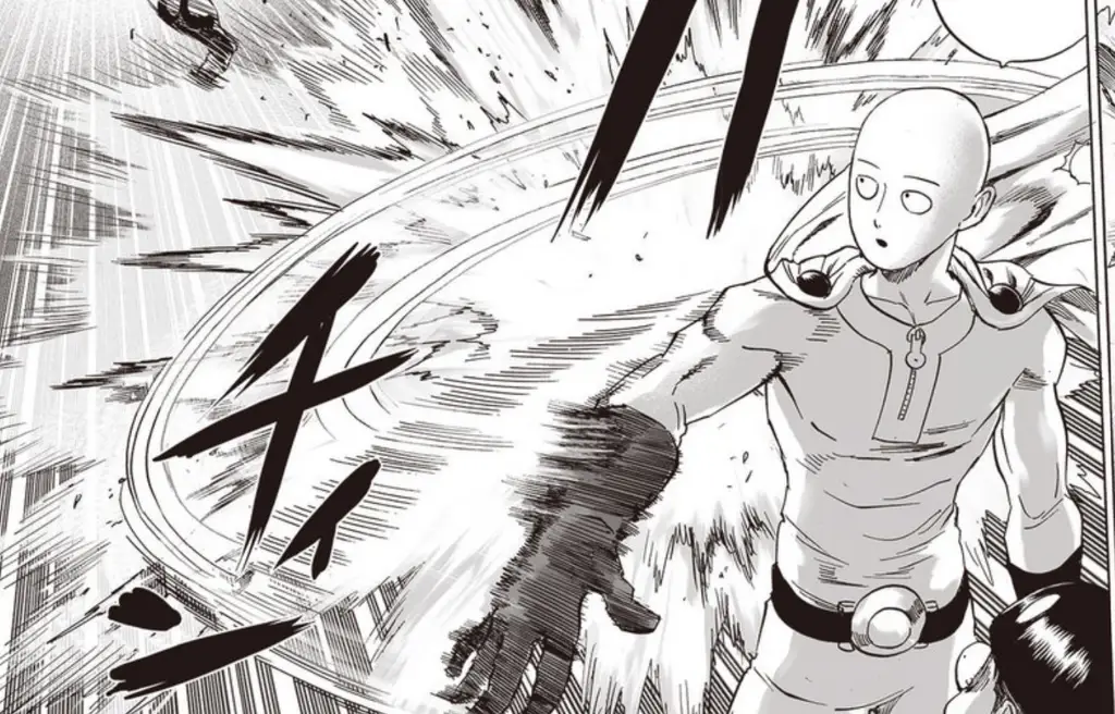 Gambar panel manga One Punch Man