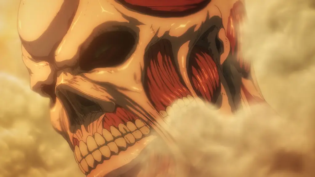 Cuplikan dari season final Attack on Titan Gambar cuplikan dari season final Attack on Titan