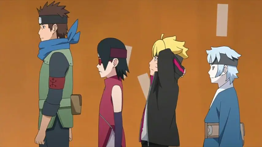 Gambar cuplikan dari episode 40 Boruto