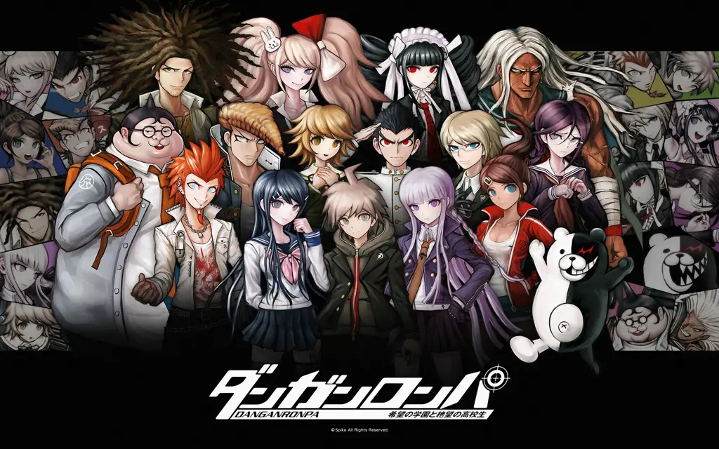 Gambar gameplay Danganronpa