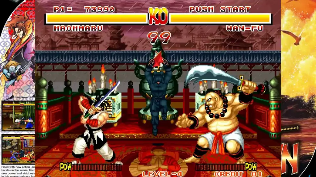 Gameplay Samurai Shodown di arcade