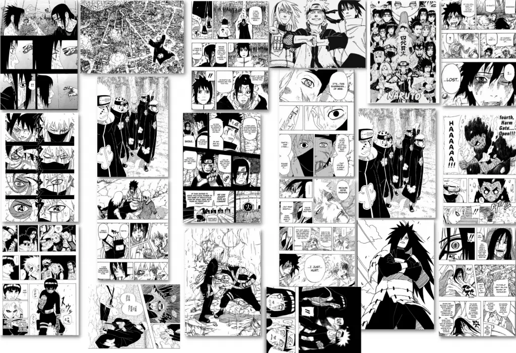 Panel-panel penting dari komik Naruto 689.